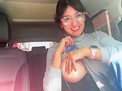 Car Boobs And Pussy Flash 3