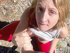 Horny Hiking Public Blowjob Adventure Pov Bj With Molly Pills