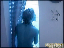Lexy lohan masturbates in the shower