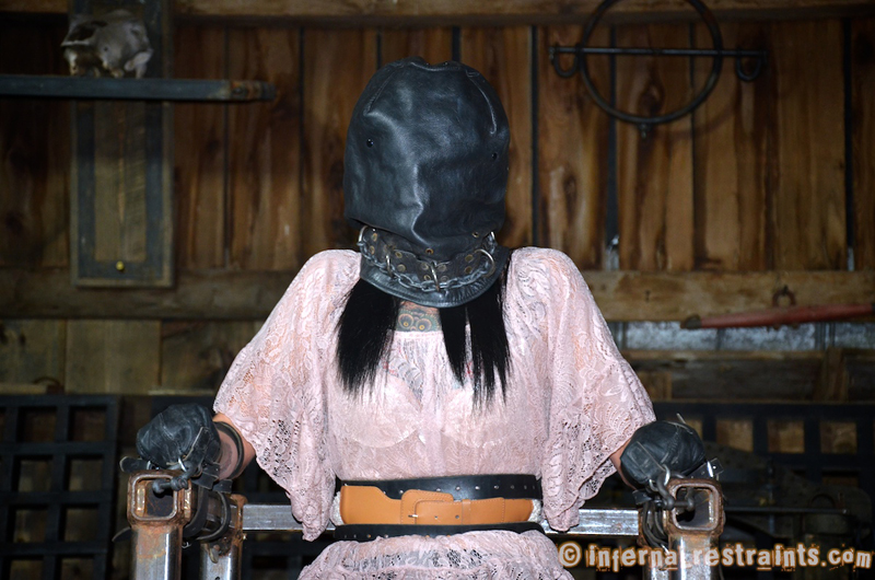 Juliette Black With Head In A Box Is Bound Gagged With Deept...