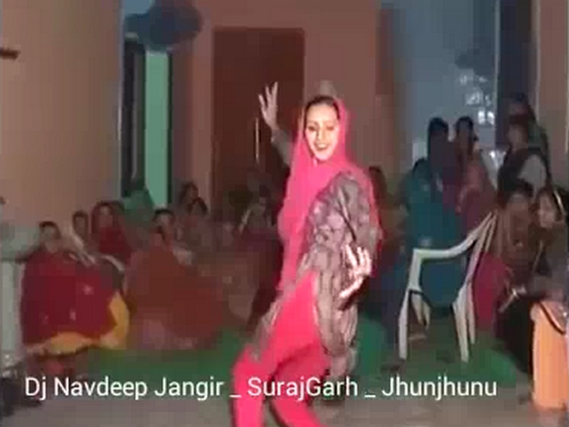 Indian Bhabhi From Haryana Dancing In Her Friend Wedding Party