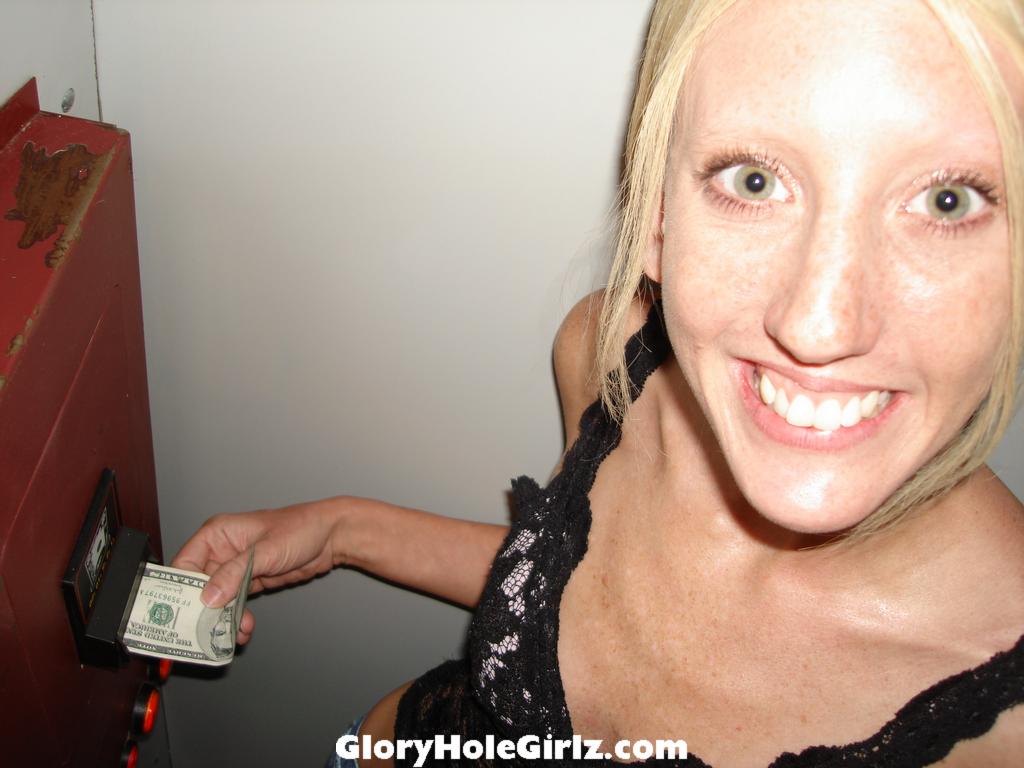 Country Girl Carla Visits Big City Glory Hole To Suck Cock