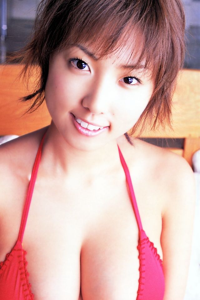 Japanese Model Megumi Posing Huge Natural Tits  