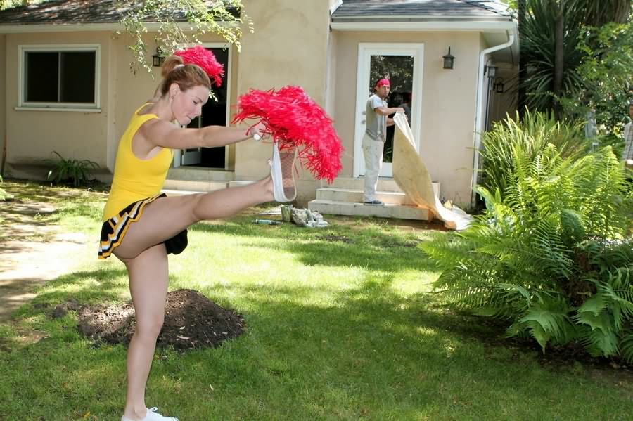 Redheaded Teen Cheerleader Stacy Armour Getting Fucked Outdo...  