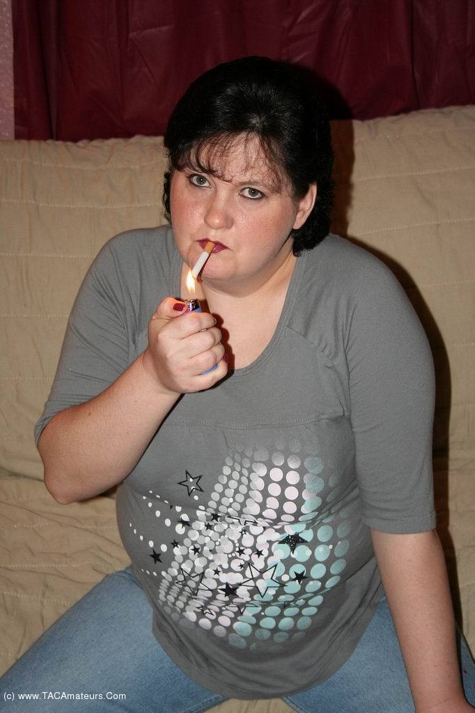 MILF Trisha Cigarette Smoking And Stripping  
